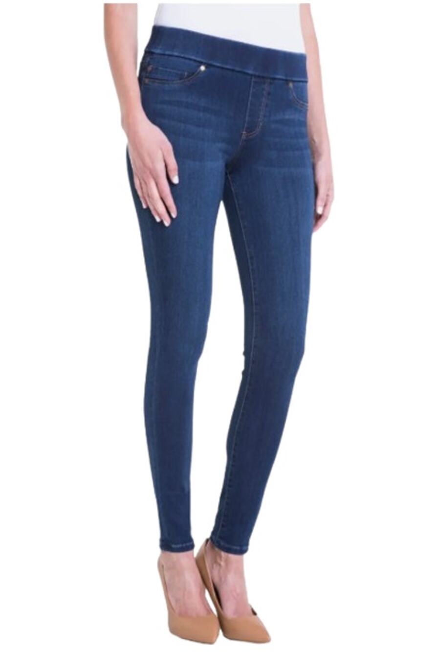 Liverpool Women's Sienna Pull-On Skinny Jeans Size 12 Dark Blue NWT